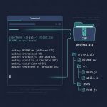 Zip multiple files and directories on Linux — zip -r command