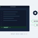 Set vi as the default editor in Ubuntu — a terminal opening the vim editor